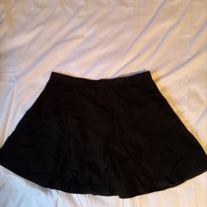 Forever21 black mini skater skirt size L